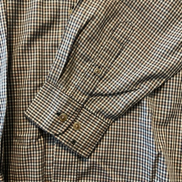 Van Heusen Plaid Button Down Dress  Shirt - Picture 4 of 4
